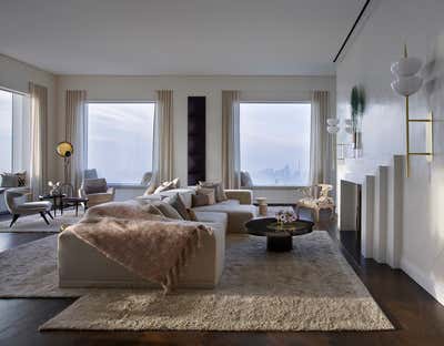Contemporary Living Room. Park Ave Penthouse by Kelly Behun | STUDIO.