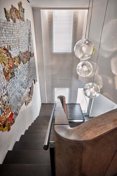  Contemporary Apartment Entry and Hall. Tribeca Triplex by Damon Liss Design.