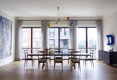  Contemporary Apartment Dining Room. 560 W. 24th Street Penthouse by Damon Liss Design.