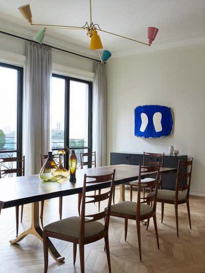 Contemporary Dining Room. 560 W. 24th Street Penthouse by Damon Liss Design.