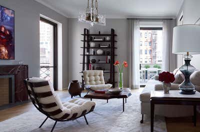  Contemporary Living Room. 560 W. 24th Street Penthouse by Damon Liss Design.