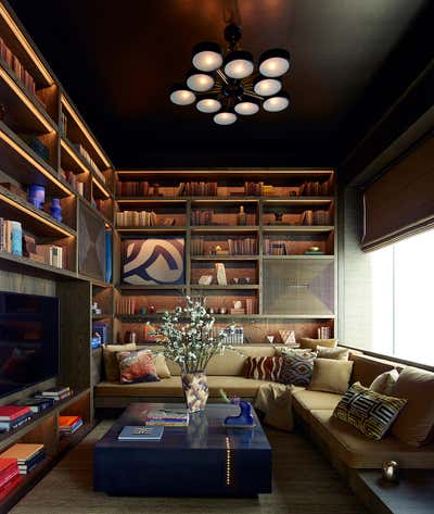 Contemporary Office and Study. Park Ave Penthouse by Kelly Behun | STUDIO.