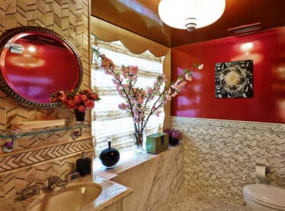  Maximalist Mixed Use Bathroom. 2014 Kips Bay Decorator Show House by Kips Bay Decorator Show House.