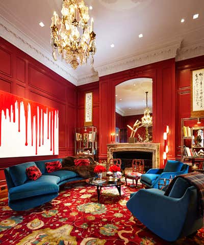  Maximalist Mixed Use Living Room. 2014 Kips Bay Decorator Show House by Kips Bay Decorator Show House.