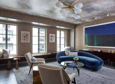 Mid-Century Modern Living Room. 2016 Kips Bay Decorator Show House by Kips Bay Decorator Show House.