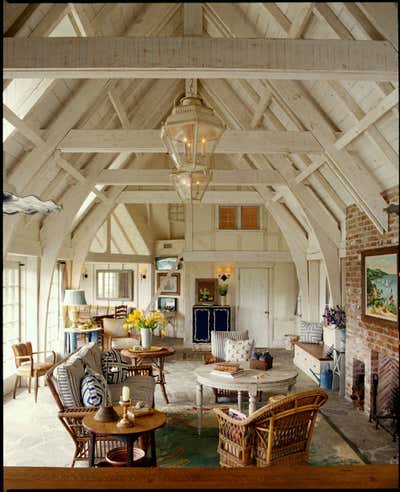  Farmhouse Family Home Open Plan. Pacific Palisades Pool House by Thomas Callaway Associates .