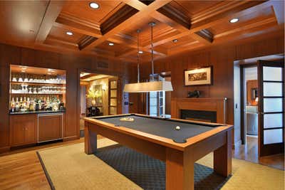  Art Deco Apartment Bar and Game Room. Chicago Lakefront Penthouse by Thomas Callaway Associates .
