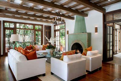  Mediterranean Family Home Living Room. Brentwood Spanish Colonial Revival by Thomas Callaway Associates .
