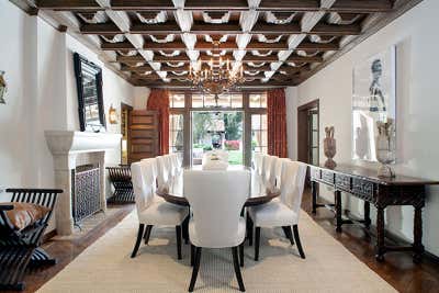  Mediterranean Dining Room. Brentwood Spanish Colonial Revival by Thomas Callaway Associates .