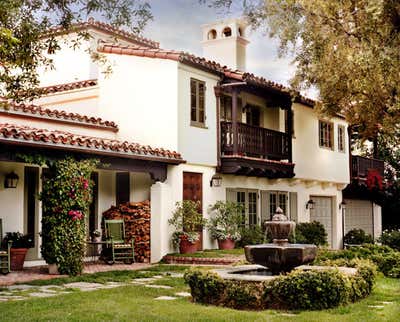  Traditional Family Home Exterior. Spanish Colonial Compound by Thomas Callaway Associates .