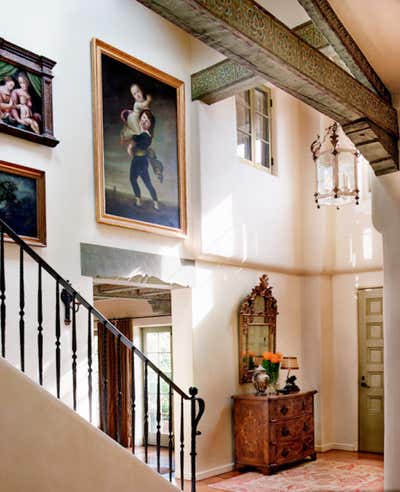  Traditional Family Home Entry and Hall. Spanish Colonial Compound by Thomas Callaway Associates .