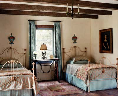  Cottage Family Home Bedroom. Spanish Colonial Compound by Thomas Callaway Associates .