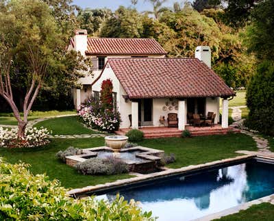  Mediterranean Family Home Exterior. Spanish Colonial Compound by Thomas Callaway Associates .