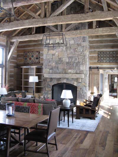  Rustic Country Vacation Home Living Room. Jackson Hole Compound by Thomas Callaway Associates .