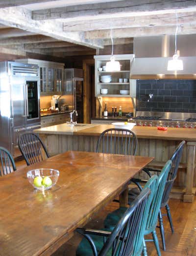  Country Rustic Vacation Home Kitchen. Jackson Hole Compound by Thomas Callaway Associates .