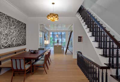  Modern Family Home Dining Room. West Village Town House by MARKZEFF.