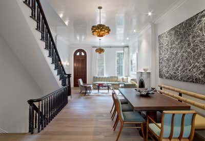  Modern Family Home Entry and Hall. West Village Town House by MARKZEFF.