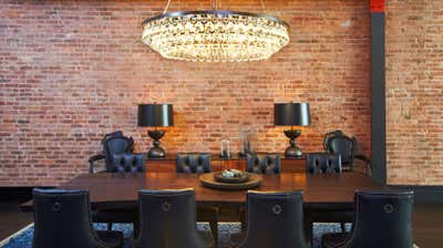  Industrial Dining Room. A Tribeca Loft by Scarpidis Design.