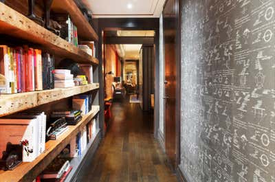  Industrial Entry and Hall. A Tribeca Loft by Scarpidis Design.