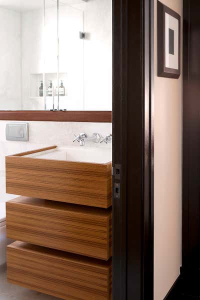  Modern Apartment Bathroom. A West Village Penthouse by Scarpidis Design.