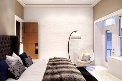 Modern Apartment Bedroom. A Tribeca Maisonette by Scarpidis Design.