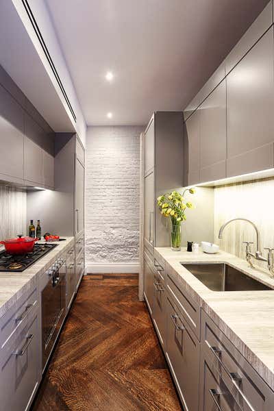  Modern Apartment Kitchen. A Tribeca Maisonette by Scarpidis Design.