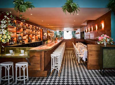  Organic Restaurant Bar and Game Room. Leo's Oyster Bar by Ken Fulk Inc..