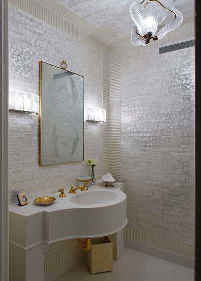  Transitional Apartment Bathroom. Cosmopolitan Cool by Dessins, Penny Drue Baird.