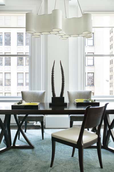 Modern Apartment Dining Room. Downtown Loft by Dineen Architecture + Design PC.