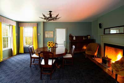 Country Country House Dining Room. Cornwall, CT by Fawn Galli Interiors.