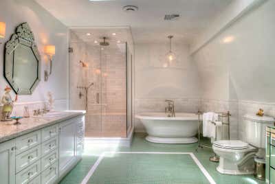  Coastal Family Home Bathroom. Newport, RI by Fawn Galli Interiors.