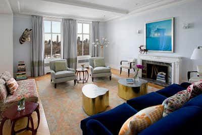  Eclectic Apartment Living Room. Central Park West by Fawn Galli Interiors.