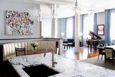  Eclectic Apartment Dining Room. Gramercy  by Fawn Galli Interiors.