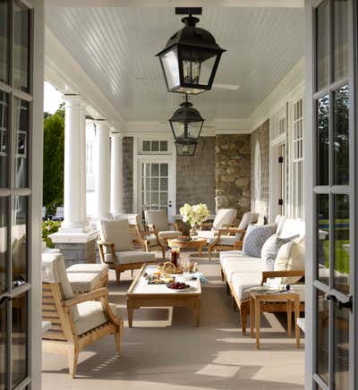  Transitional Family Home Patio and Deck. Sands Point Residence by David Kleinberg Design Associates.