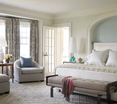  Transitional Family Home Bedroom. Sands Point Residence by David Kleinberg Design Associates.