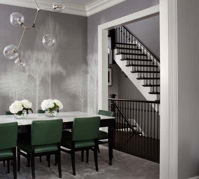  Transitional Family Home Dining Room. Lincoln Park Residence by Craig & Company.