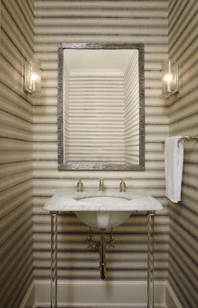  Transitional Family Home Bathroom. Lincoln Park Residence by Craig & Company.