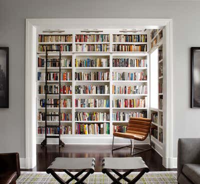  Transitional Family Home Office and Study. Lincoln Park Residence by Craig & Company.