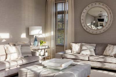 Transitional Vacation Home Bedroom. Southampton Redux by Dessins, Penny Drue Baird.