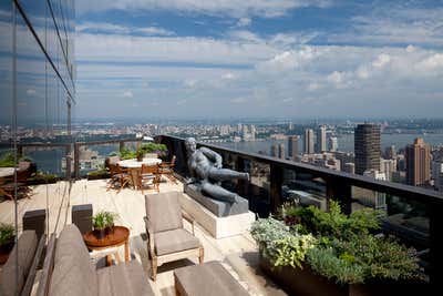  Eclectic Apartment Patio and Deck. New York City Duplex by Aparicio + Associates .
