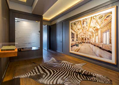  Contemporary Apartment Entry and Hall. An Art Collection in Polanco by Sofia Aspe Interiorismo.