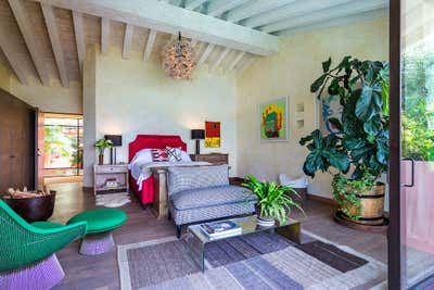  Tropical Contemporary Vacation Home Bedroom. Pink Paradise by Sofia Aspe Interiorismo.