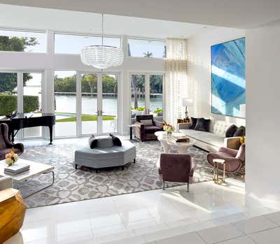 Contemporary Living Room. Miami Vice House by Brown Davis Architecture & Interiors.