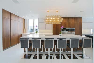  Contemporary Beach House Kitchen. Miami Beach Ocean front Penthouse by Brown Davis Architecture & Interiors.