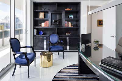  Contemporary Beach House Office and Study. Miami Beach Ocean front Penthouse by Brown Davis Architecture & Interiors.