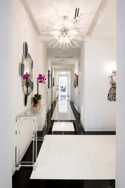 Contemporary Beach House Entry and Hall. Miami Beach Ocean front Penthouse by Brown Davis Architecture & Interiors.