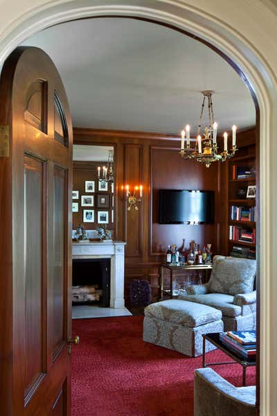  Transitional Family Home Office and Study. Hollywood Redux by Fern Santini, Inc..