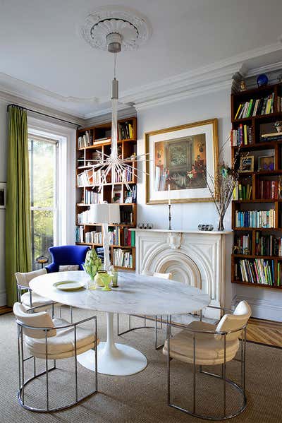 Eclectic Family Home Dining Room. Brooklyn Townhouse by Fawn Galli Interiors.