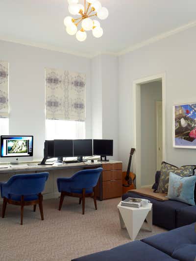  Modern Family Home Office and Study. Upper East Side by Fawn Galli Interiors.