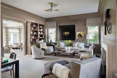  Contemporary Vacation Home Living Room. On Georgica Pond by David Kleinberg Design Associates.